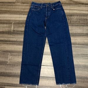 Banana Republic Premium High Rise Straight Denim Jeans